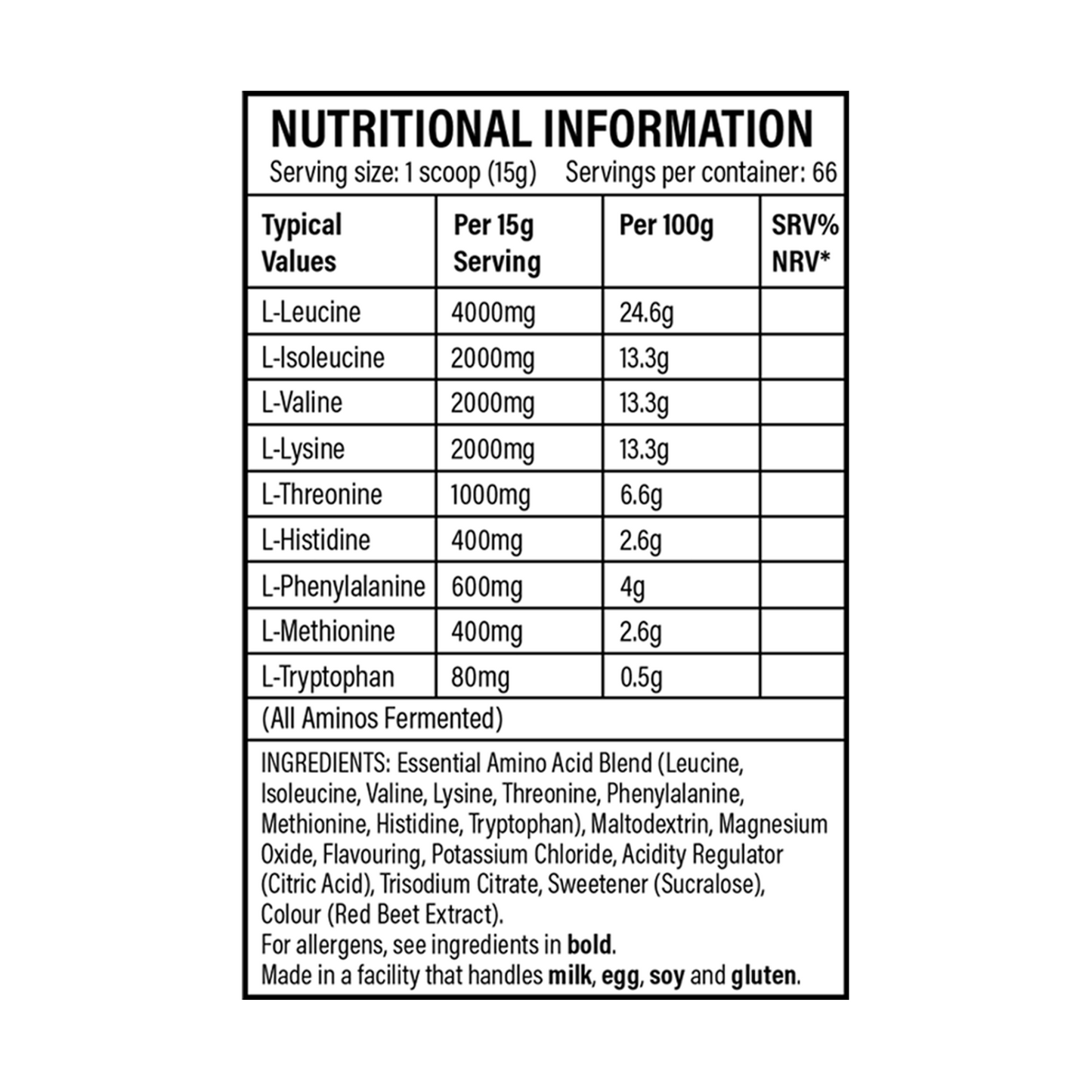 1kg Eaa - 9 FLAVOURS